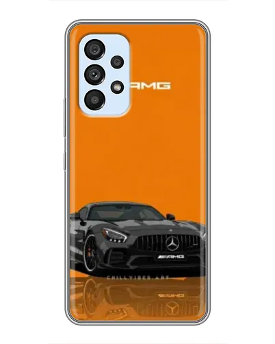 Чехол для Samsung Galaxy A33 (5G) с картинкой «Оранжевый Mercedes AMG»