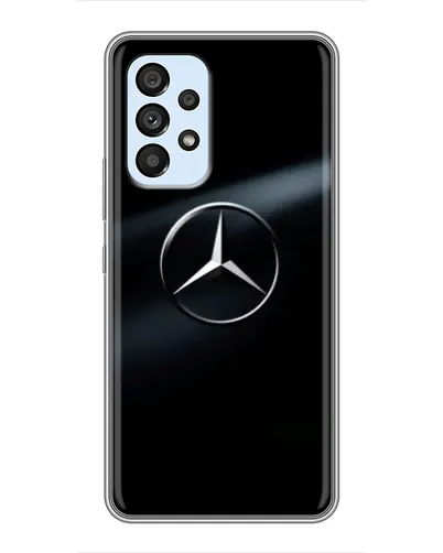 Чехол для Samsung Galaxy A33 (5G) с картинкой «Mercedes на металле»