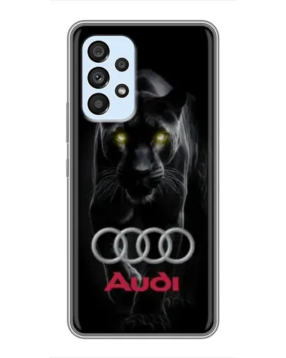 Чехол для Samsung Galaxy A33 (5G) с картинкой «Пантера и Audi»