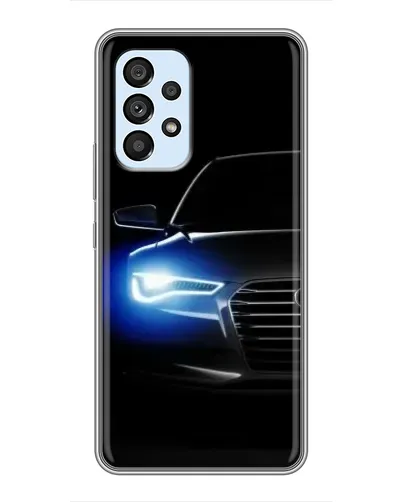 Чехол для Samsung Galaxy A33 (5G) с картинкой «Неоновый взгляд Audi»