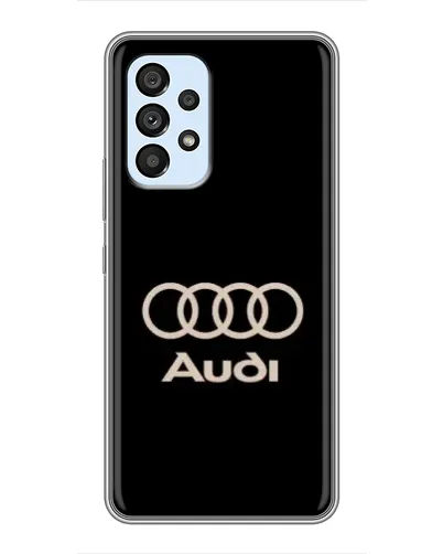 Чехол для Samsung Galaxy A33 (5G) с картинкой «Audi — золотой логотип»