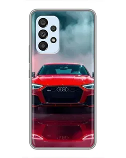 Чехол для Samsung Galaxy A33 (5G) с картинкой «Audi RS — красный стиль»
