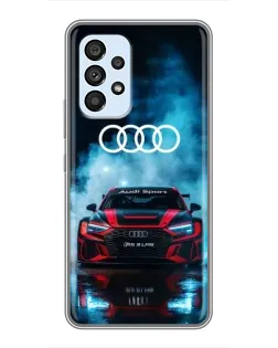 Чехол для Samsung Galaxy A33 (5G) с картинкой «Audi Sport — неон»