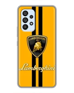 Чехол для Samsung Galaxy A33 (5G) с картинкой «Lamborghini Stripe желтый»