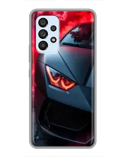 Чехол для Samsung Galaxy A33 (5G) с картинкой «Lamborghini красное сияние»