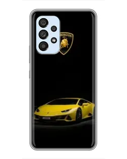 Чехол для Samsung Galaxy A33 (5G) с картинкой «Lamborghini желтый акцент»