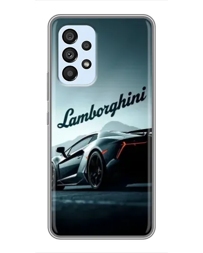 Чехол для Samsung Galaxy A33 (5G) с картинкой «Классическая надпись Lamborghini»