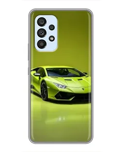 Чехол для Samsung Galaxy A33 (5G) с картинкой «Салатовый Lamborghini Huracan»