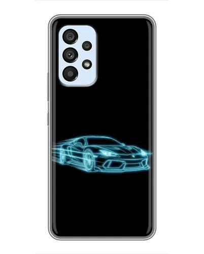 Чехол для Samsung Galaxy A33 (5G) с картинкой «Неоновый контур Lamborghini»