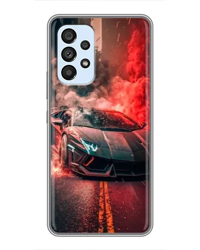 Чехол для Samsung Galaxy A33 (5G) с картинкой «Lamborghini красный дым»