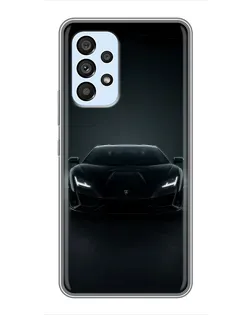 Чехол для Samsung Galaxy A33 (5G) с картинкой «Черный Lamborghini Aventador»