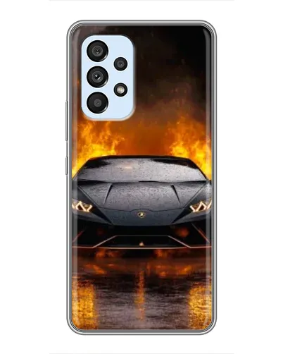 Чехол для Samsung Galaxy A33 (5G) с картинкой «Lamborghini в огне»