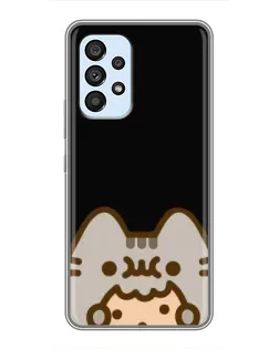 Чехол для Samsung Galaxy A33 (5G) с картинкой «Пушин на черном»