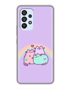 Чехол для Samsung Galaxy A33 (5G) с картинкой «Радужные Пушины»