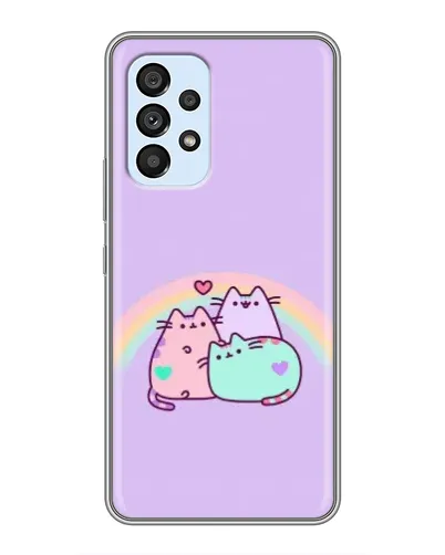 Чехол для Samsung Galaxy A33 (5G) с картинкой «Радужные Пушины»
