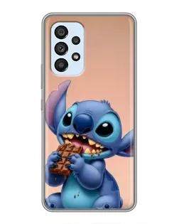 Чохол для Samsung Galaxy A33 (5G) з картинкою «Стіч їсть шоколад»