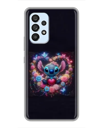 Чохол для Samsung Galaxy A33 (5G) з картинкою «Stitch у квітах»