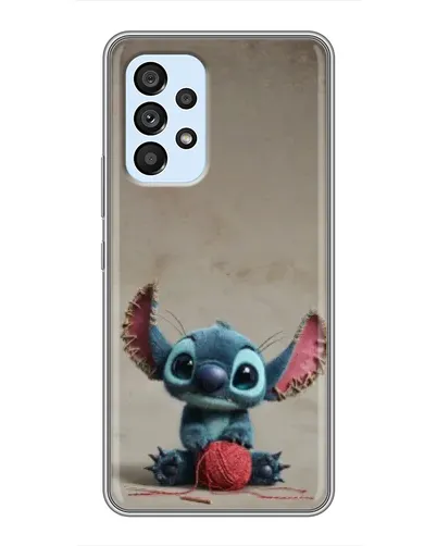 Чохол для Samsung Galaxy A33 (5G) з картинкою «Стіч на чоричневому фоні»