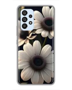 Чехол для Samsung Galaxy A33 (5G) с картинкой «Белые маргаритки макро»
