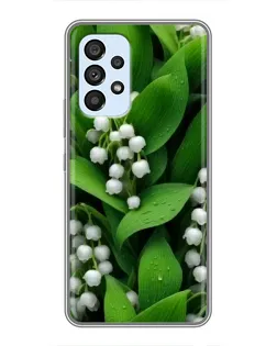 Чехол для Samsung Galaxy A33 (5G) с картинкой «Ландыши в зелени»