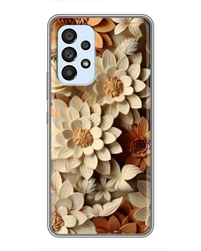 Чехол для Samsung Galaxy A33 (5G) с картинкой «Бежевый флористический декор»