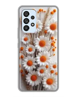 Чехол для Samsung Galaxy A33 (5G) с картинкой «Белые сухоцветы»