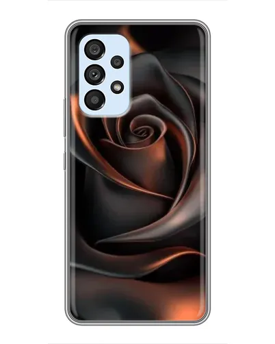 Чехол для Samsung Galaxy A33 (5G) с картинкой «Шелковая черная роза»