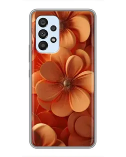 Чехол для Samsung Galaxy A33 (5G) с картинкой «Оранжевый макро цветок»