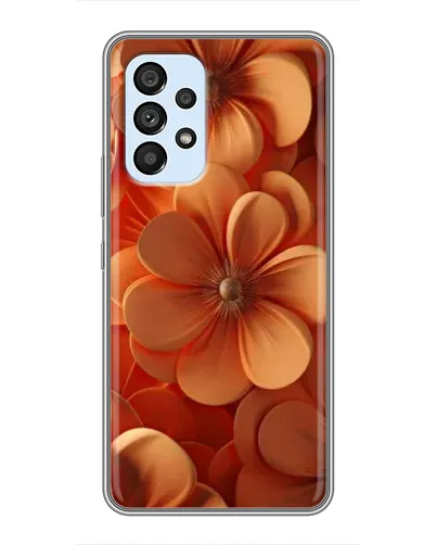 Чехол для Samsung Galaxy A33 (5G) с картинкой «Оранжевый макро цветок»