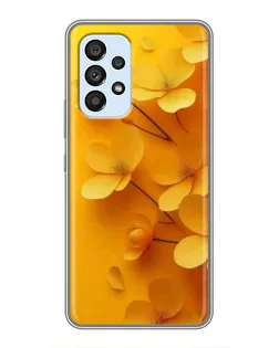 Чехол для Samsung Galaxy A33 (5G) с картинкой «Золотые лепестки»