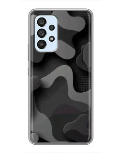 Чехол для Samsung Galaxy A33 (5G) с картинкой «Темный абстрактный камуфляж»
