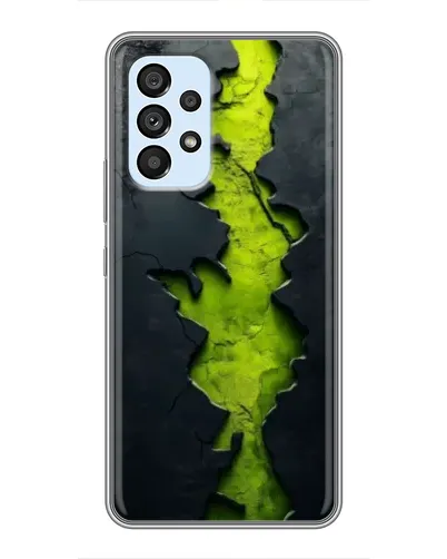 Чехол для Samsung Galaxy A33 (5G) с картинкой «Салатовый разлом скалы»
