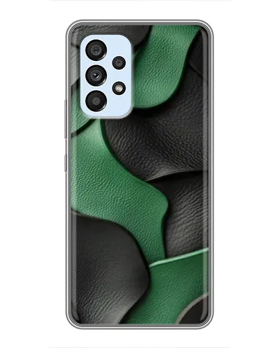 Чехол для Samsung Galaxy A33 (5G) с картинкой «Зеленые кожаные волны»