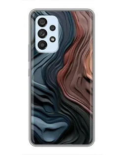 Чехол для Samsung Galaxy A33 (5G) с картинкой «Цветные волны каньона»