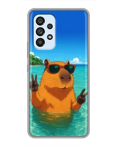 Чехол для Samsung Galaxy A33 (5G) с картинкой «Морская капибара»