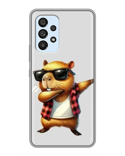 Чехол для Samsung Galaxy A33 (5G) с картинкой «Капибара рэпер даб»
