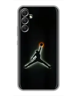 Чехол для Samsung Galaxy A34 с картинкой «Jordan Gradient Logo»