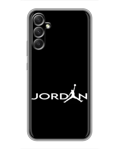 Чехол для Samsung Galaxy A34 с картинкой «Jordan White Logo»