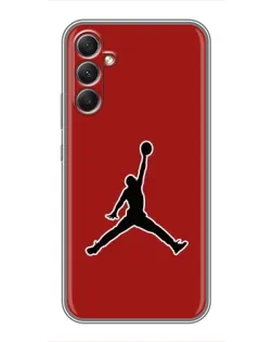 Чехол для Samsung Galaxy A34 с картинкой «Jordan Red Back»