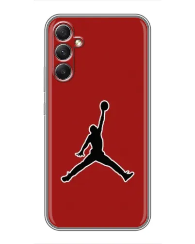 Чехол для Samsung Galaxy A34 с картинкой «Jordan Red Back»