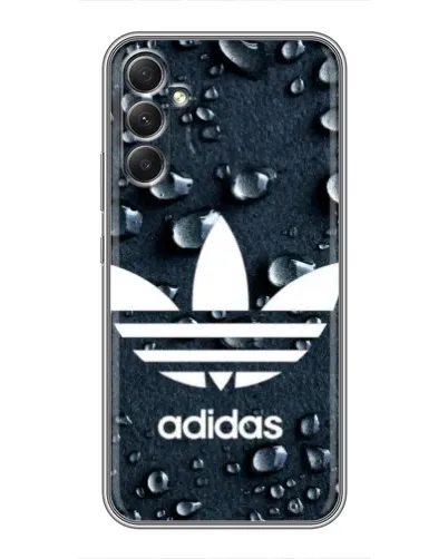 Чехол для Samsung Galaxy A34 с картинкой «Adidas Trefoil Blue» Чехол для Samsung Galaxy A34 с картинкой «Adidas Trefoil Blue»
