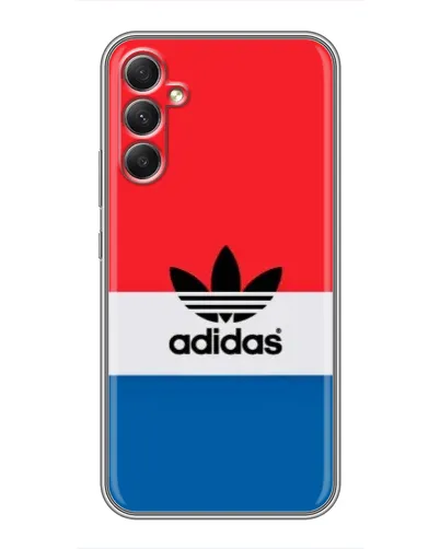 Чехол для Samsung Galaxy A34 с картинкой «Ретро блоки Adidas» Чехол для Samsung Galaxy A34 с картинкой «Ретро блоки Adidas»