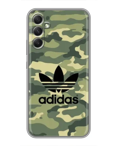 Чехол для Samsung Galaxy A34 с картинкой «Милитари стиль Adidas» Чехол для Samsung Galaxy A34 с картинкой «Милитари стиль Adidas»
