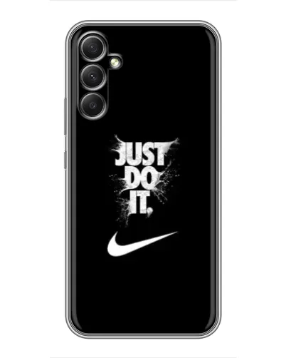Чехол для Samsung Galaxy A34 с картинкой «Текстовый принт Nike»