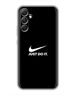 Чехол для Samsung Galaxy A34 с картинкой «Минимализм от Nike»
