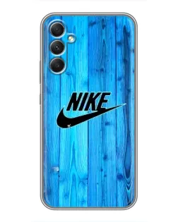 Чехол для Samsung Galaxy A34 с картинкой «Голубое дерево Nike»