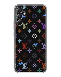 Чехол для Samsung Galaxy A34 с картинкой «Цветная монограмма LV»