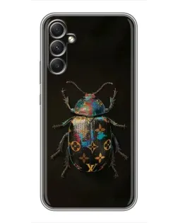 Чехол для Samsung Galaxy A34 с картинкой «LV — мраморный принт»