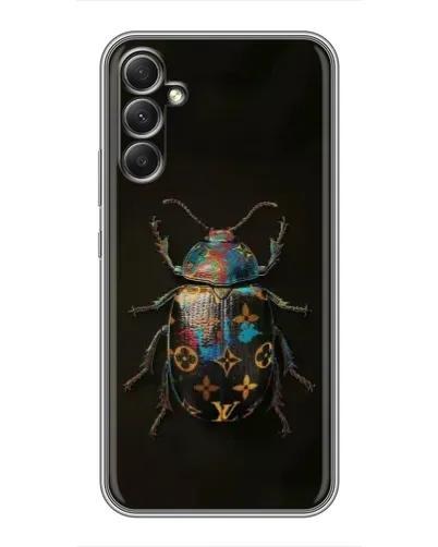 Чехол для Samsung Galaxy A34 с картинкой «LV — мраморный принт»