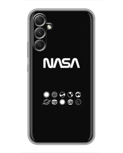 Чехол для Samsung Galaxy A34 с картинкой «NASA — технический принт» Чехол для Samsung Galaxy A34 с картинкой «NASA — технический принт»